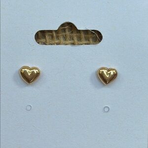 Children's Small 14K Gold Heart Stud Earrings